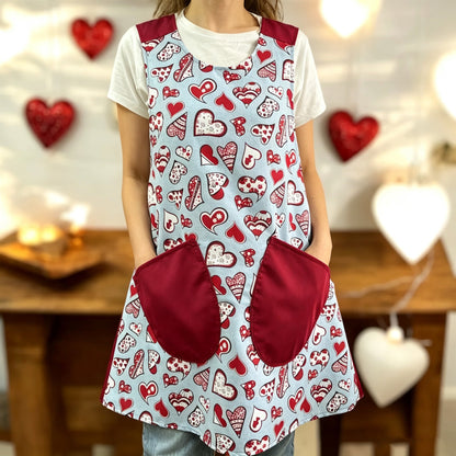 Cross Over Vest Style Apron with 2 Large Pockets